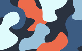 炫彩渐变弧形抽象科技线条背景