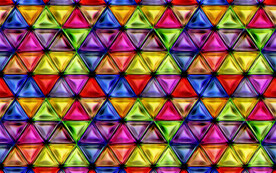 彩色3d规则菱形玻璃纹理