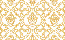 黄色抽象花纹平铺背景