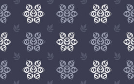 黑底抽象花纹平铺背景