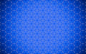 蓝色发光六边形抽象科技线条背景