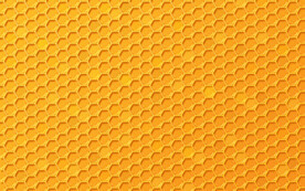 金色3d规则六边形抽象科技纹理