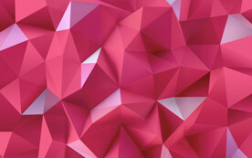 红色3d不规则几何抽象科技纹理