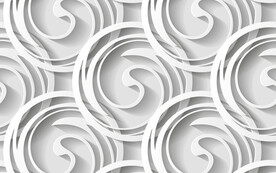 白色3d规则圆形抽象科技纹理