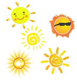 卡通太阳