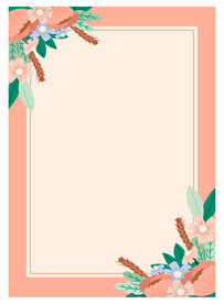 花朵边框