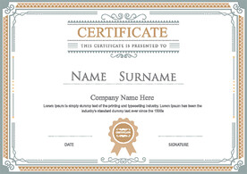 欧式复古证书边框底纹模板