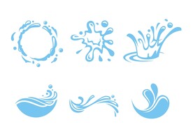 水纹波浪矢量素材