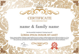 欧式复古证书边框底纹模板