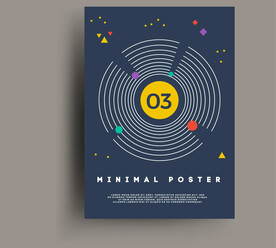 黑色圆形公司画册封面封皮