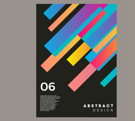 黑色彩色方块公司画册封面封皮