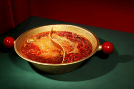 番茄鸳鸯太极锅