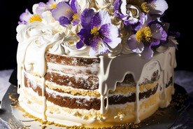 高清巧克力奶油蛋糕图片