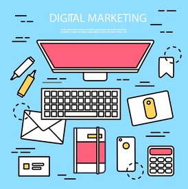 矢量数字营销设计元素