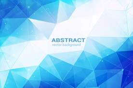 蓝色多面体背景