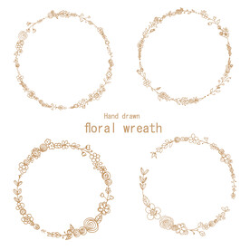 手绘花环