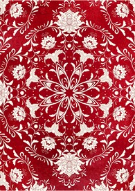 红色碎花地毯图案