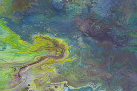 炫彩流体流动液体纹理艺术壁纸图