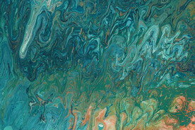 炫彩流体流动液体纹理艺术壁纸图