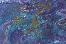 炫彩流体流动液体纹理艺术壁纸图