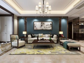 客厅壁画场景图 