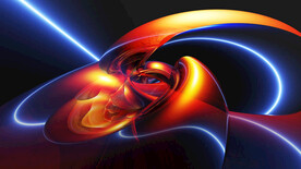 炫彩渐变抽象科技线条背景