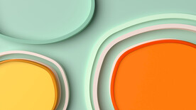 绿色3d圆形抽象科技纹理