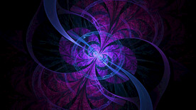 紫色发光光线抽象科技线条背景