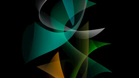 绿色发光光线抽象科技线条背景