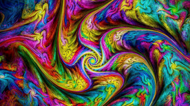 炫彩3d油彩渐变线条背景