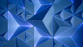 蓝色3d规则菱形抽象科技纹理