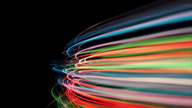 彩色发光光线抽象科技线条背景