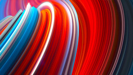 炫彩抽象拉丝3D立体流体渐变