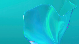 绿色3d渐变液体流体线条背景