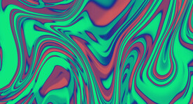 绿色渐变液体流体科技线条背景