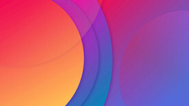 彩色渐变圆弧几何线条抽象背景