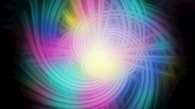 炫彩延伸发光几何线条抽象背景