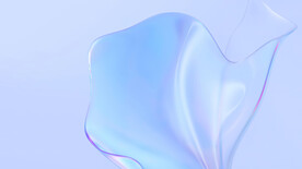 蓝色3d渐变液体流体线条背景