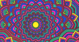 彩色渐变抽象线条背景