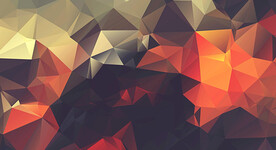 彩色发光3D立体流几何渐变背景