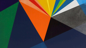 彩色发光3D立体流几何渐变背景