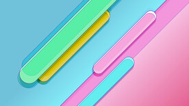 彩色圆弧几何线条抽象背景