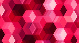 红色渐变几何抽象科技线条背景