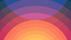 彩色渐变圆弧几何线条抽象背景