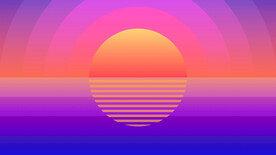 彩色渐变圆弧几何线条抽象背景