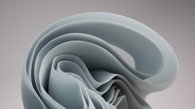 白色抽象拉丝3D立体流体渐变