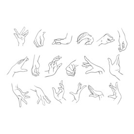 手部线稿