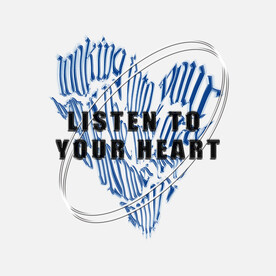 字母爱心潮牌印花图案 T恤印花