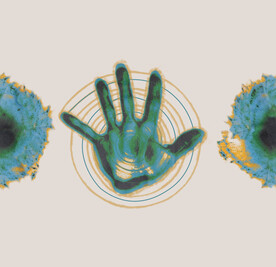 潮牌复古风素材手图案印花