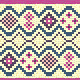 针织印花  方格 撞色